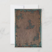 ラスティックな馬蹄の結婚式の披露宴情報 招待状 (裏面)