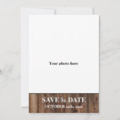 ラスティックな鹿の角がロマンチックなウェディングで記念日を保存しよう。 招待状 (裏面)