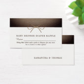 ラスティックな麻のボウ、オムツくじ券 (デスク)