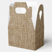 ラスティックな麻の葉のギフトボックス - 自然を感じる フェイバーボックス (オープン)