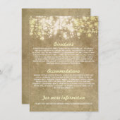 ラスティックの情報結婚カードの列 エンクロージャーカード (正面/裏面)