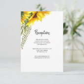 ラスティックひまわり | 結婚披露宴 エンクロージャーカード (スタンド正面)