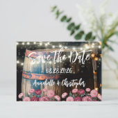 ラスティックアウトドアウィスキーバレル セーブザデート (スタンド正面)