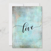 ラスティックアクア　私たち結婚しました　披露宴のみ 招待状 (裏面)