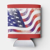 ラスティックアメリカ国旗 缶クーラー (裏面)