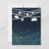 ラスティックイブニングスカイ メイソンジャー ライト ウェディング RSVP 招待状 (裏面)