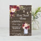 ラスティックウィンター引っ越し祝いパーティーパーティの招待状 招待状 (スタンド正面)