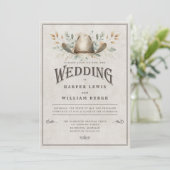 ラスティックウェスタンウェディング 招待状 (スタンド正面)