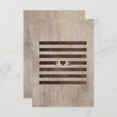 ラスティックウェディングインフォメーションカード 招待状 (正面/裏面)