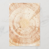 ラスティックウェディングツリーバークカスタムタイムライン プログラム (裏面)