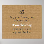 #ラスティックウェディングフォト ハッシュタグ バルーン ポスター (正面)