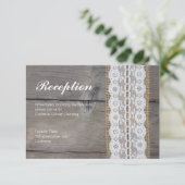 ラスティックウェディングレセプションカード - ラレーストリム エンクロージャーカード (スタンド正面)