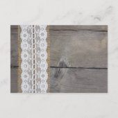 ラスティックウェディングレセプションカード - ラレーストリム エンクロージャーカード (裏面)