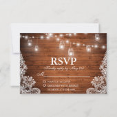ラスティックウェディング ウッドジャー ストリングライト レース RSVP (正面)