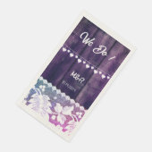 ラスティックウェディング - 木材、レース、糸ハート (コーナー)