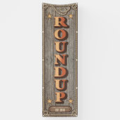 ラスティックウエスタンファミリーROUNDUP ヴェルID1318 横断幕 (縦)