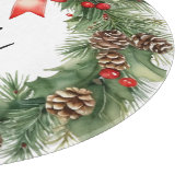 ラスティックウォーターカラーのリース メリークリスマス カッティングボード (角)