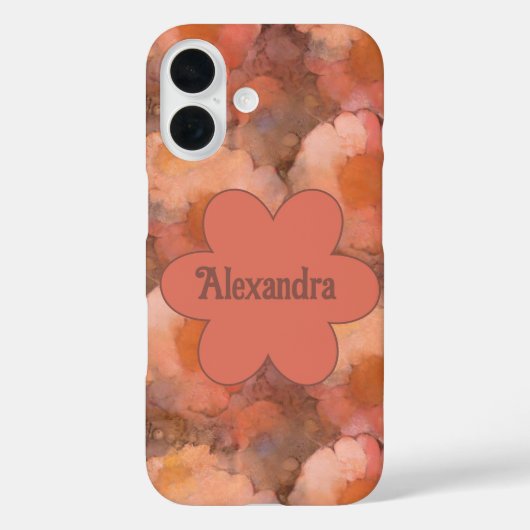ラスティックウォーターカラーダイジー花柄 Case-Mate iPhoneケース (裏面)