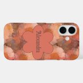 ラスティックウォーターカラーダイジー花柄 Case-Mate iPhoneケース (裏面 (横))