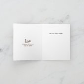 ラスティックウッドとビンテージラベンダーのブライダルシャワー サンキューカード (内部)