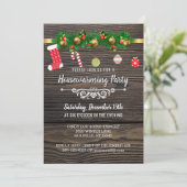 ラスティックウッドの冬のホリデー ハウスウォーミングパーティー 招待状 (スタンド正面)