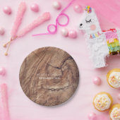 ラスティックウッドウェディング ペーパープレート (パーティー)