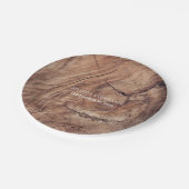ラスティックウッドウェディング ペーパープレート (アングル)
