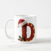 ラスティックウッドクリスマスレターDストリングライト コーヒーマグカップ (左)