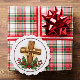 ラスティックウッドクロス クリスマス オーナメント