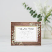 ラスティックウッドグリーン葬儀 お別れの会 サンキューカード (スタンド正面)