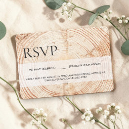 ラスティックウッドグレインRSVP 予約席 出欠カード