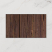 ラスティックウッドストリングライトレースウェディングレセプション エンクロージャーカード (裏面)