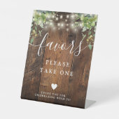 ラスティックウッドストリングライト グリーン ボヘミアンフェイバー 台座サイン (正面)