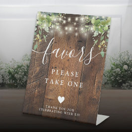 ラスティックウッドストリングライト グリーン ボヘミアンフェイバー 台座サイン