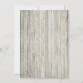 ラスティックウッドビーチストリングライト ブライダルシャワー 招待状 (裏面)