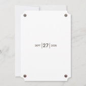 ラスティックウッドフォトウェディング招待状 招待状 (裏面)