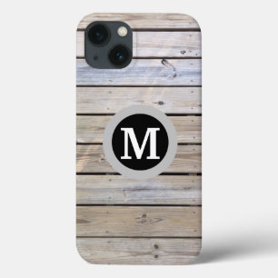 ラスティックウッドプランクモノグラム iPhone 13ケース