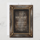 ラスティックウッド55歳の誕生日パーティー 招待状 (正面)
