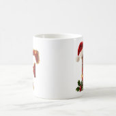 ラスティックウッド クリスマス 文字 F ストリングライト コーヒーマグカップ (中央)