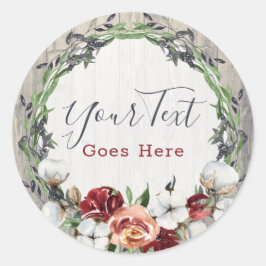 ラスティックウッド＆サザンカントリーコットン ブティック ラウンドシール