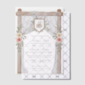 ラスティックウッド フローラル キャノピー イスラム教 ムスリム ウェディング ベラム紙招待状 (オフセット (招待状))