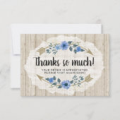 ラスティックウッド＆ボヘミアンワークス タンクユーカード 招待状 (正面)