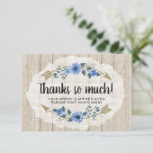 ラスティックウッド＆ボヘミアンワークス タンクユーカード 招待状 (スタンド正面)