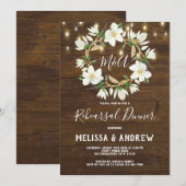 ラスティックウッド マグノリア ライト リハーサルディナー 招待状 (正面/裏面)