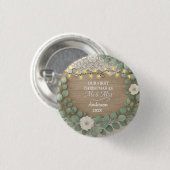 ラスティックウッド&ユーカリ Mr & Mrs クリスマス 缶バッジ (正面&裏面)