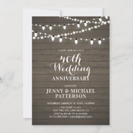 ラスティックウッド＆ライトの結婚記念日パーティー 招待状