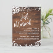 ラスティックウッド・ライト＆レース　ジャストマリッジイベント 招待状 (スタンド正面)