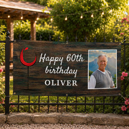 ラスティックウッド 赤ワイン 60歳の誕生日 写真背景 横断幕