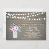 ラスティックウッド 30周年 結婚記念日 招待状 (正面)