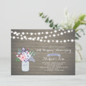 ラスティックウッド 30周年 結婚記念日 招待状 (スタンド正面)